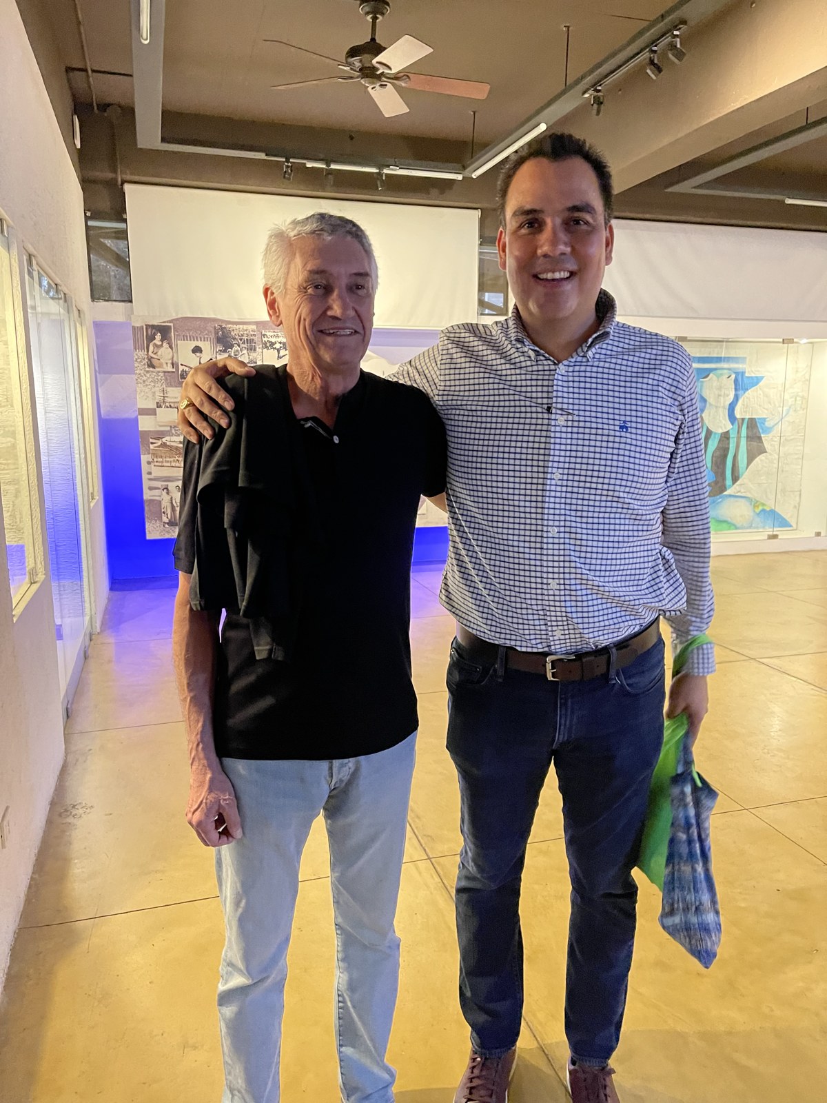 Rodrigo Baccaro con Alfonso Medina