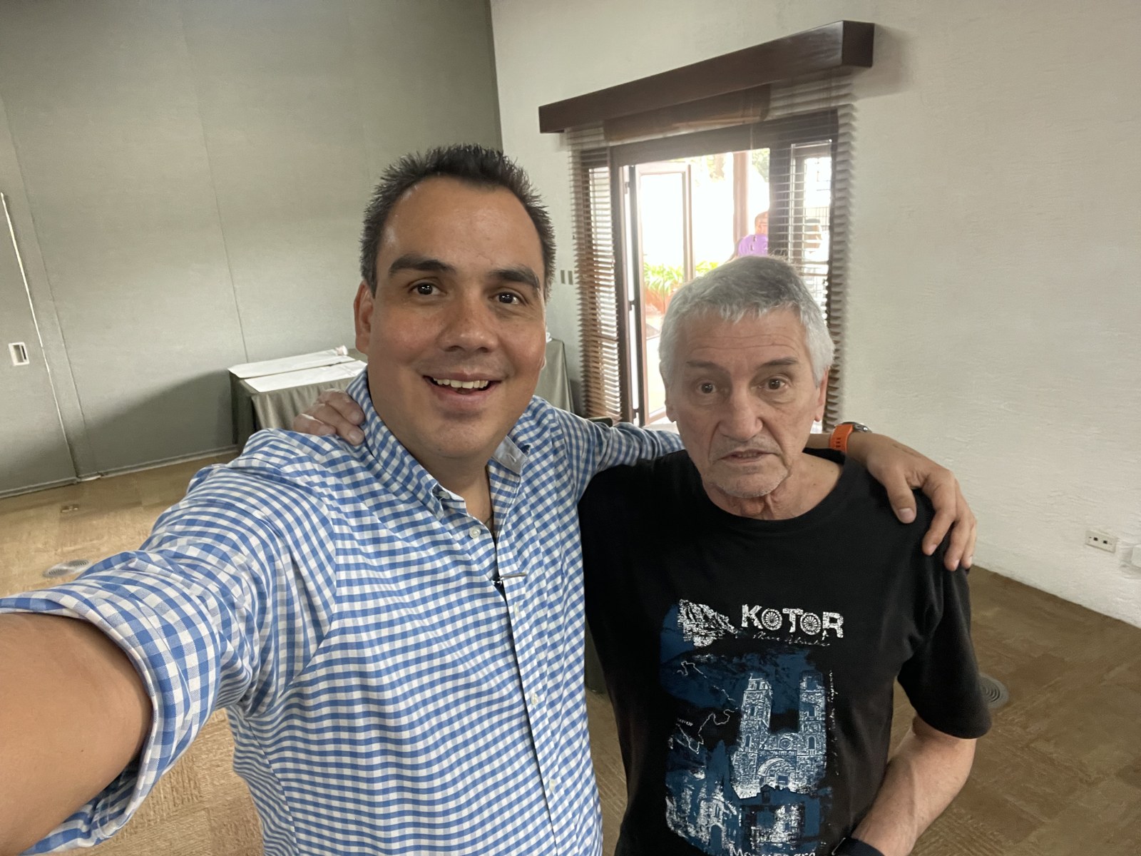 Rodrigo Baccaro con Alfonso Medina
