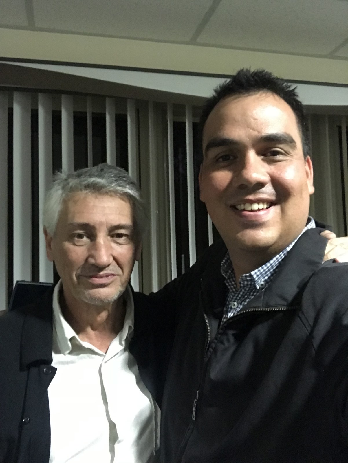 Rodrigo Baccaro con Alfonso Medina