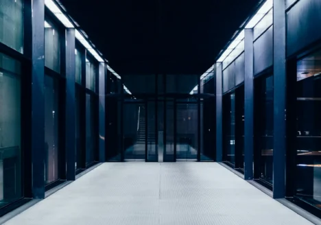 pasillo de centro de datos