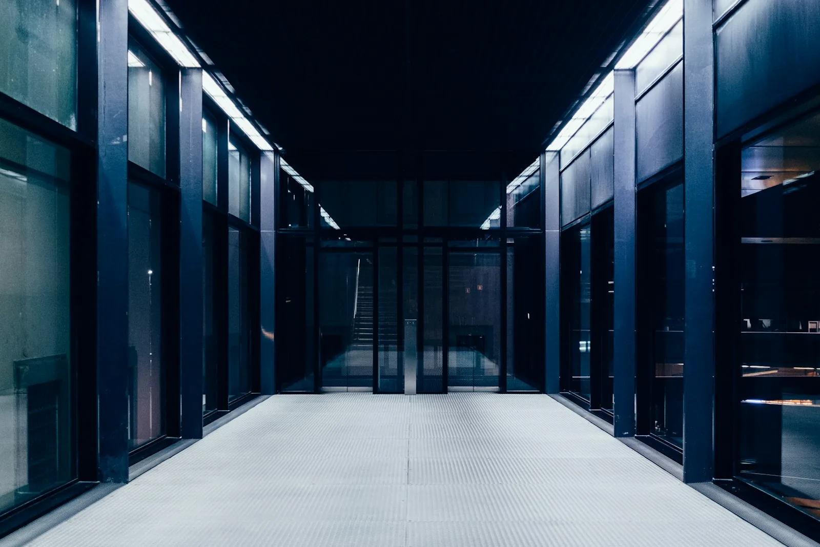 pasillo de centro de datos
